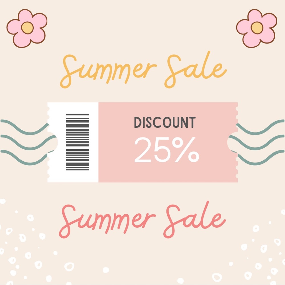 Summer Sale Discount Ticket